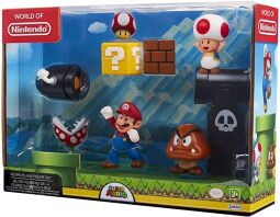 JP Nintendo Φιγούρα 2.5'' Super Mario Acorn Plains Diorama Set (64510-4L)