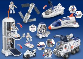 Λαμπάδα BW Σετ Space Διαστημικός Σταθμός Playset (H623-2)