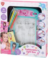 Playgo Σχεδιαστήριο Μόδας Fashionista Light Box B/O 16Τμχ (6037)