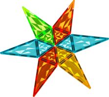 Geomag Magnetic Tiles Gems Rocket 32pcs. (PF.224.105.00)