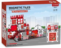 BW Magnetic Tiles Πυροσβεστική Fire Control 48Τμχ (X6037)