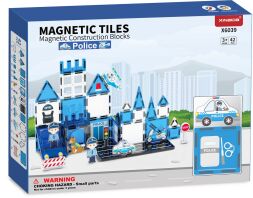 BW Magnetic Tiles Αστυνομία 42Τμχ (X6039)