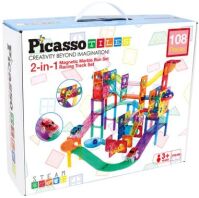Picasso Tiles Marble Run Racing Track Set 2 In 1 108Τμχ (PTG108)