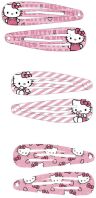 Cerda Hello Kitty Σετ Hair Clips 6Τμχ (2500003220)