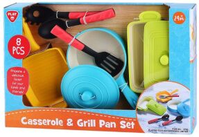 Playgo Σετ Κουζινικών Casserole & Grill Pan 8Τμχ (3705)