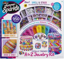 Cra-Z-Art Shimmer 'N Sparkle Totally Trendy A-Z Jewelry Set (65664)