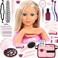 Bayer Super Model Κεφάλι Ομορφιάς & Αξεσουάρ Magic Nails Charlene (90090AA)