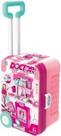 BW Σετ Ιατρικό Τρόλεϋ 3 Σε 1 Ροζ (008-955C)