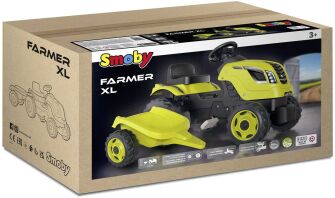 Smoby Τρακτέρ Farmer XL Green Με Ρυμουλκά (710130)