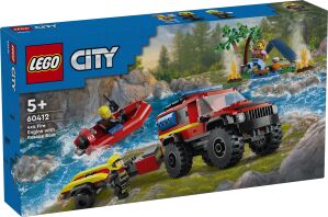 LEGO City 4X4 Fire Truck With Rescue Boat (60412)
