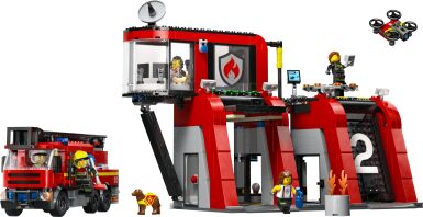 LEGO City Fire Station With Fire Truck (60414)