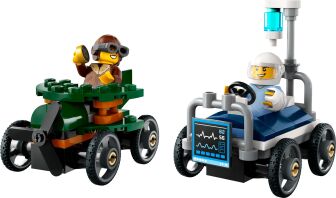 LEGO® City Airplane vs. Hospital Bed Race Car Pack (60459)