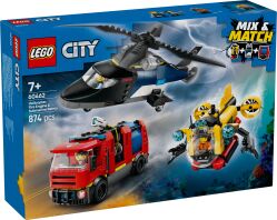 LEGO City Helicopter, Fire Truck & Submarine Remix (60462)