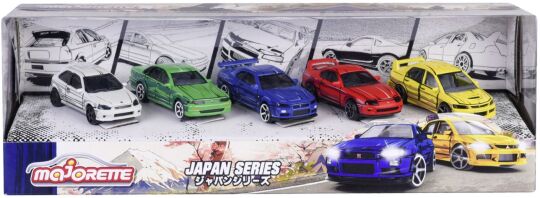 Majorette D/C Giftpack Japan Σετ 5 Οχήματα 7.5cm (212051031)