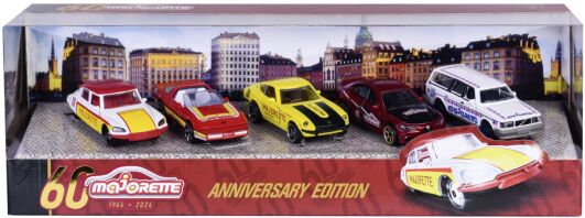 Majorette D/C Giftpack 60th Anniversary Edition Σετ 5 Αυτοκίνητα 7.5cm (212054101)