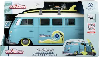Majorette D/C Οχήμα VW The Originals T1-Θήκη Μεταφοράς 32.5cm+1 Αυτοκίνητο (212055010)