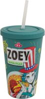 FBL K-Pop Demon Hunters Zoey:Hamburger Ποτήρι Με Καλαμάκι (CR4385)