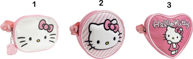 Cerda Hello Kitty Τσαντάκι Ώμου-3 Σχέδια (2100005770)