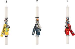 Λαμπάδα Φανέλα Παικτών-Football-3 Σχέδια (98.29.5022)