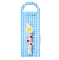 Λαμπάδα Ζικ Ζακ Λευκή Με Μαργαρίτα & Καρδιές 22cm (ML26100-5)