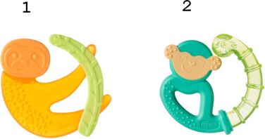 Chicco Κρίκος Οδοντοφυίας Σιλικόνη Mix 4m+-2 Σχέδια (C05-28130-30)