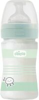 Chicco Μπιμπερό Γυάλινο Well Being Unisex 150ml Θηλή Σιλικόνης (A50-28711-31)