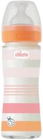 Chicco Μπιμπερό Γυάλινο Well Being Girl 240ml ΘΣ 0+Μηνών (A50-28721-11)
