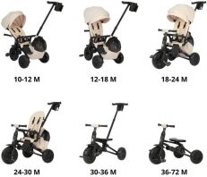 QPlay Τρίκυκλο Nova Max 6 in 1 Beige (01-1212078-01)