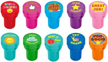 Luna Σφραγίδα Δασκάλου Στρογγυλή Αγγλικά-1Τμχ (0646530)