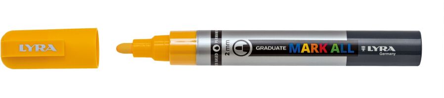 Lyra Μαρκαδόροι Graduate Mark All 2mm Yellow (L6820007)