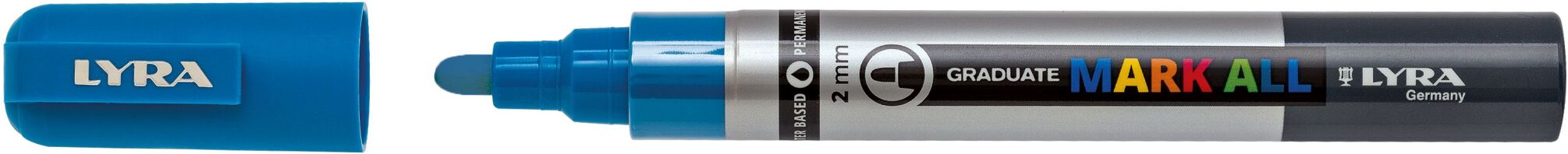 Lyra Μαρκαδόροι Graduate Mark All 2mm Light Blue (L6820046)