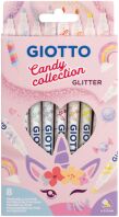 Giotto Μαρκαδόροι Glitter Candy Pastel 8Τμχ (428500)