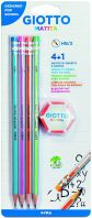 Giotto Μολύβι Matita Με Γόμα ΗΒ 4Τμχ (0233500)