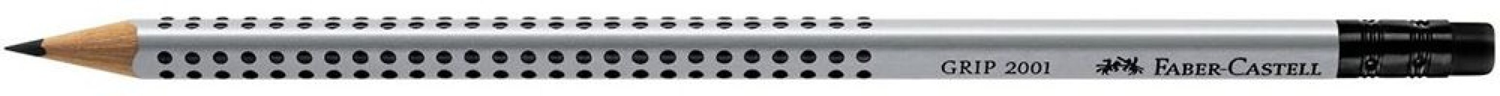 Faber Castell Μολύβι Grip Με Γόμα Γκρι B (12306185)