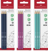 Faber Castell Μολύβια 1111 HB 3Τμχ-3 Σχέδια-1Τμχ (12310524)