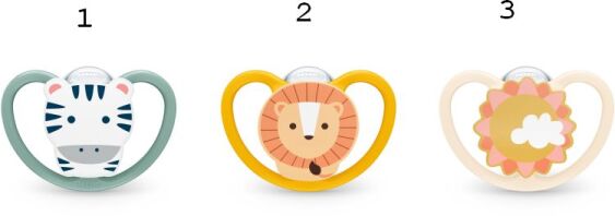 Nuk Πιπίλα Σ M2 Space Με Θήκη-3 Σχέδια (10736385)