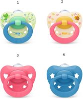 Nuk Πιπίλα Σ M2 Signature Με Θήκη-4 Σχέδια (10736694)