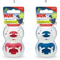 Nuk Πιπίλα Σ Μ3 Signature Night Με Θήκη 2Τμχ-2 Σχέδια (10177166)