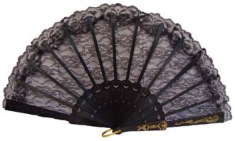 Βεντάλια Μαύρη 25cm (5221)