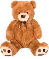Λούτρινη Αρκούδα 135cm Καφέ (B1310-2)
