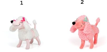 Λούτρινο Σκυλάκι Κανίς 30cm-2 Σχέδια (21747)