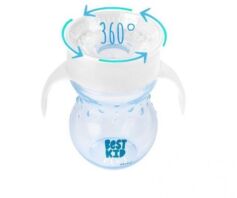 Akuku Εκπαιδευτικό Ποτηράκι 360° Με Καπάκι 9m+ 270ml (A0010)