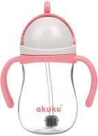 Akuku Ποτηράκι Με Καλαμάκι & Βαρίδι Pink (A0676)
