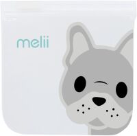 Melii Επαναχρησιμοποιούμενα Τσαντάκια Για Σνακ Bulldog & Shark 4Τμχ (MEL21210)