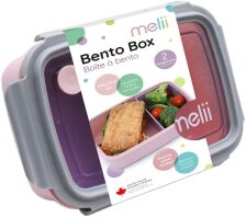 Melii Φαγητοδοχείο Με Ασποσπώμενα Διαχωριστικά Pink (MEL21800)