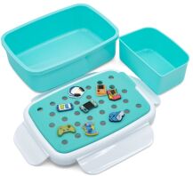Melii Φαγητοδοχείο Bento Με Charms 880ml Blue (MEL27600)