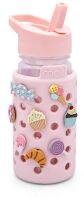 Melii Παγούρι Με Charms 450ml Pink (MEL27720)