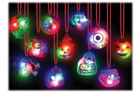 Κολιέ Halloween Με Φως Led-6 Σχέδια-1Τμχ (Α0822)
