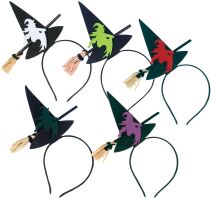 Στέκα Halloween Καπέλο Με Μάγισσα-5 Σχέδια (Α2469)