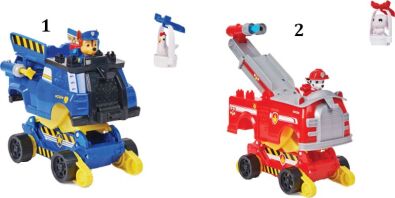 Paw Patrol Οχήματα Διάσωσης Με Φιγούρα-2 Σχέδια (6062104)